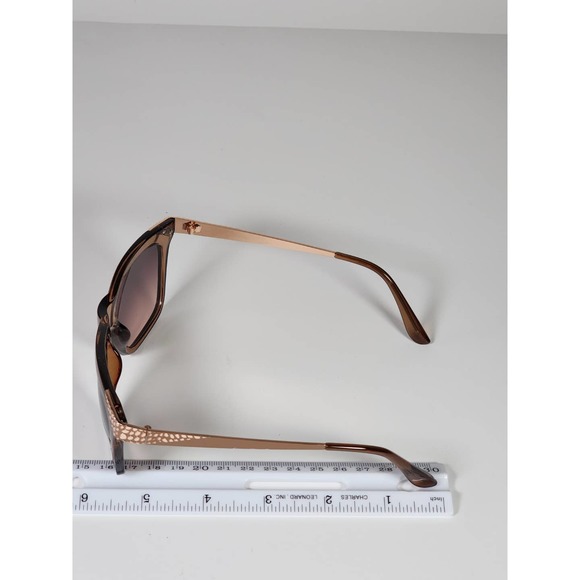 FGX Foster Grant Full Classic Brown & 3D Gold Snake Deco Sunglasses 52333FGX200 - Picture 11 of 11